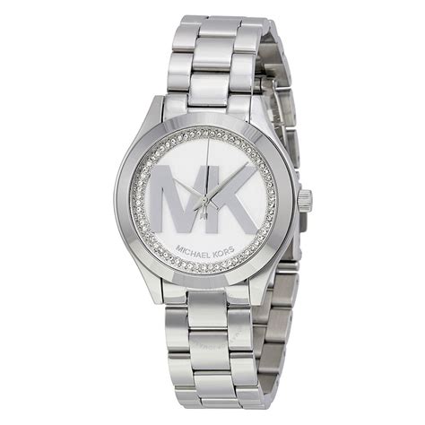 michael kors watch silver runway mini ladies|Michael Kors watches price original.